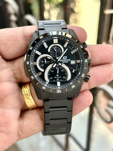 Casio Edifice Chronograph  EFR-571MDC-1AVUDF Watch  (Black ) - Image 3