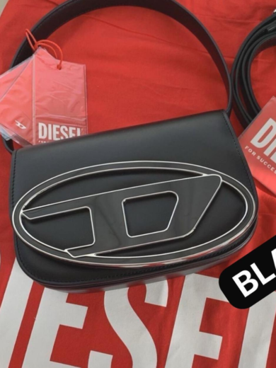 Diesel Metallic Chrome Shoulder Bag