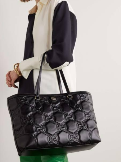 Gucci GG Matelasse Leather Tote - Image 2