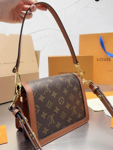 Louis Vuitton Mini Dauphine Lock Xl Leather Shoulder Bag - Image 2