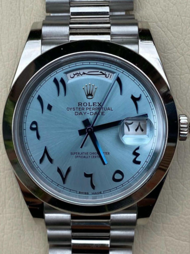 Rolex Date Just Sky Blue Dial Arbic Letter Watch - Image 6