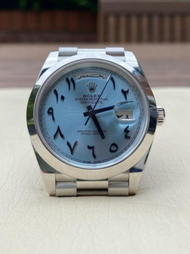 Rolex Date Just Sky Blue Dial Arbic Letter Watch - Image 5