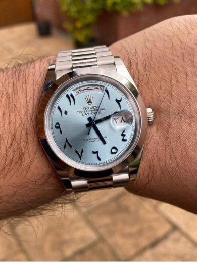 Rolex Date Just Sky Blue Dial Arbic Letter Watch - Image 2