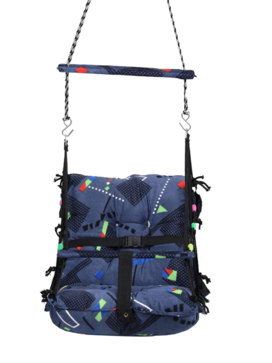 4matic Cotton Baby Swing Chair Hanging Jhula For 6 Month To 5 Years Kid's With 15 Kg Capacity And Safety Belt - Image 2