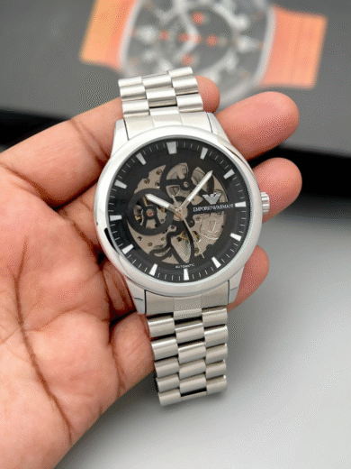 Emporio Armani Men’s Automatic Watch – Skeleton Back Open Glass | Premium First Copy Luxury Timepiece - Image 2