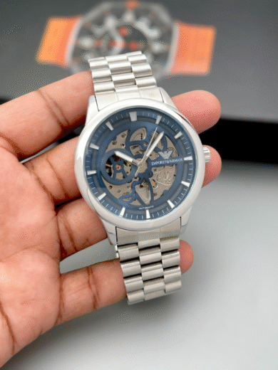 Emporio Armani Men’s Automatic Watch – Skeleton Back Open Glass | Premium First Copy Luxury Timepiece - Image 4