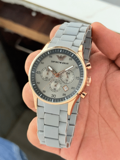 Emporio Armani AR5905 Men’s Watch – Premium First Copy Rose Gold & Black Chronograph Luxury Timepiece - Image 2