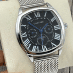 Premium Cartier Date & Day Working Watch – Luxury First Copy Designer Timepiece for Men