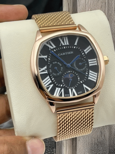 Premium Cartier Date & Day Working Watch – Luxury First Copy Designer Timepiece for Men - Image 4