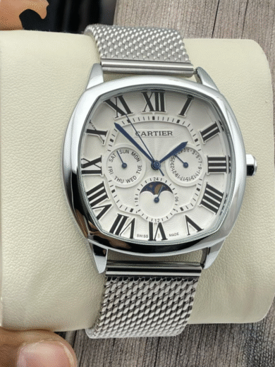 Premium Cartier Date & Day Working Watch – Luxury First Copy Designer Timepiece for Men - Image 2