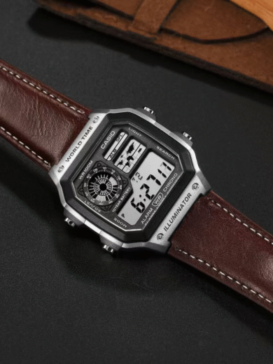 First Copy Casio World Time Watch (AE-1200WH-1A) - Image 2