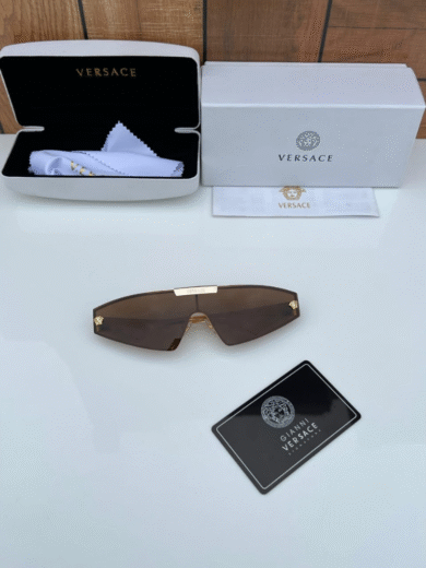 Versace Gold Brown Sunglasses – Premium First Copy Luxury Designer Eyewear