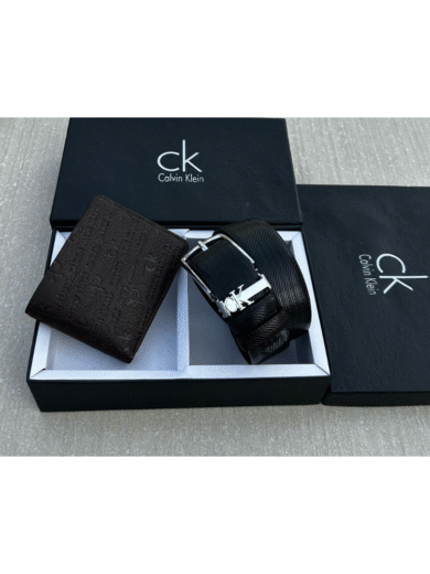 Calvin Klein Belt & Wallet Combo Set for Men – Premium First Copy, Stylish Leather Finish - Image 6