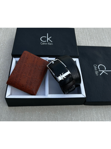 Calvin Klein Belt & Wallet Combo Set for Men – Premium First Copy, Stylish Leather Finish - Image 5