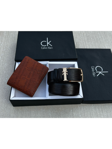Calvin Klein Belt & Wallet Combo Set for Men – Premium First Copy, Stylish Leather Finish - Image 4