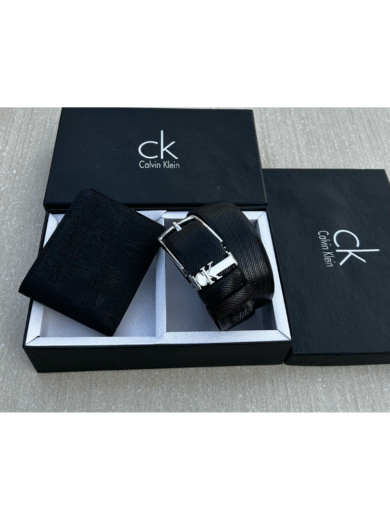 Calvin Klein Belt & Wallet Combo Set for Men – Premium First Copy, Stylish Leather Finish - Image 2