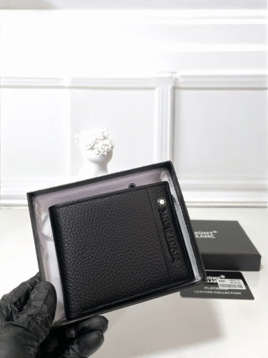 Montblanc Leather Wallet – Premium First Copy Luxury Men’s Wallet - Image 2