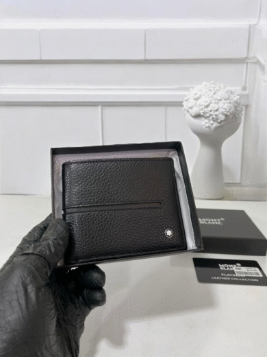 Montblanc Leather Wallet – Premium First Copy Luxury Men’s Wallet - Image 3