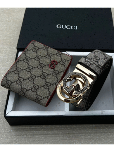Gucci Heavy Combo Belt & Wallet – Premium First Copy Luxury Gift Set - Image 5