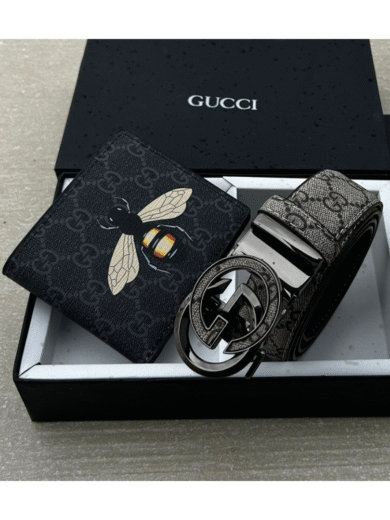 Gucci Heavy Combo Belt & Wallet – Premium First Copy Luxury Gift Set - Image 3