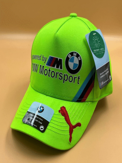 BMW M Motorsport First Copy Cap – Neon Green Puma Racing Adjustable cap