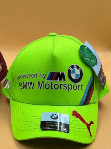BMW M Motorsport First Copy Cap – Neon Green Puma Racing Adjustable cap - Image 2