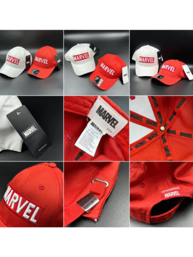 Marvel Red First Copy Cap – Premium Embroidered Logo Adjustable Unisex Baseball cap - Image 12