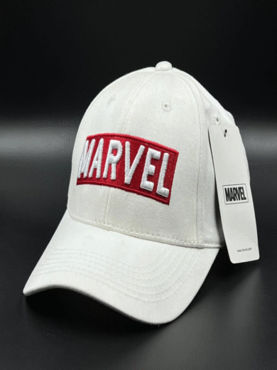 Marvel Red First Copy Cap – Premium Embroidered Logo Adjustable Unisex Baseball cap - Image 2