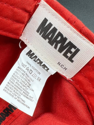 Marvel Red First Copy Cap – Premium Embroidered Logo Adjustable Unisex Baseball cap - Image 8