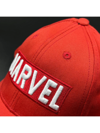 Marvel Red First Copy Cap – Premium Embroidered Logo Adjustable Unisex Baseball cap - Image 6
