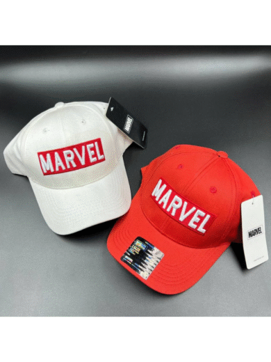 Marvel Red First Copy Cap – Premium Embroidered Logo Adjustable Unisex Baseball cap - Image 5