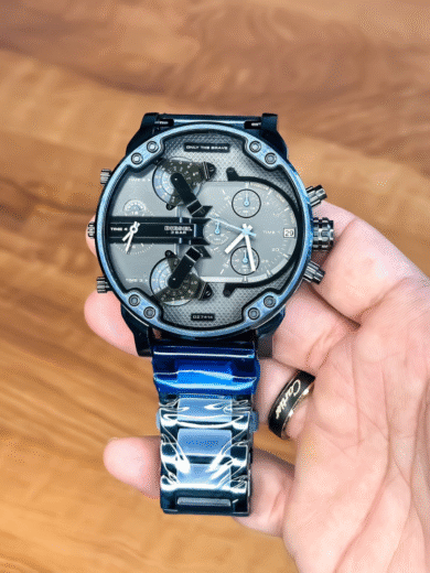 Diesel DZ7414 Mega Chief Blue Multi-Time Watch – COD Available - Image 4