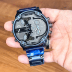 Diesel DZ7414 Mega Chief Blue Multi-Time Watch – COD Available