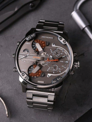 Diesel DZ7315 Gunmetal Multi-Time Chronograph Watch – COD Available - Image 3