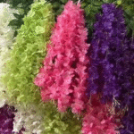Artificial Wisteria Hanging Flower Garlands – Multi-Color Decorative Faux Vine Strings for Home, Events, Weddings