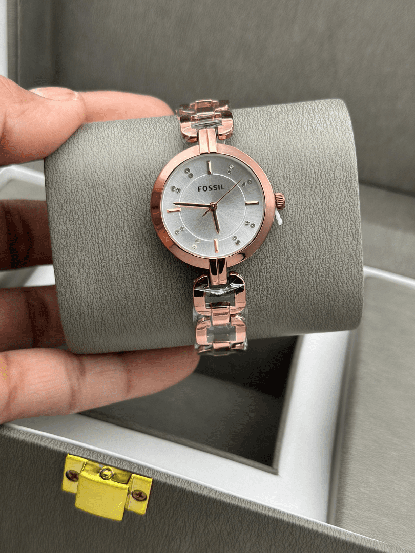 Fossil Jesse Gold Silver Crystal Women’s Watch – COD Available - Image 4