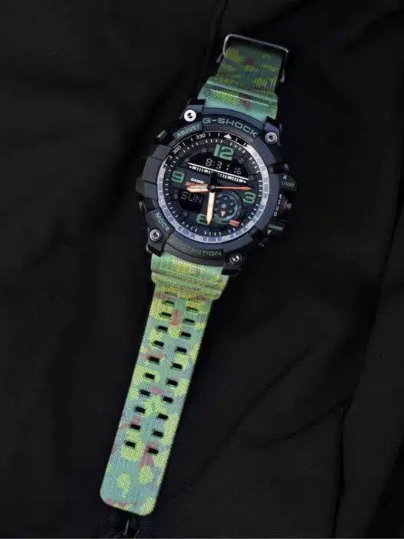 Casio G-Shock Mudmaster Camo Watch – Analog-Digital, Black Green, Rugged Men’s Adventure Series - Image 3