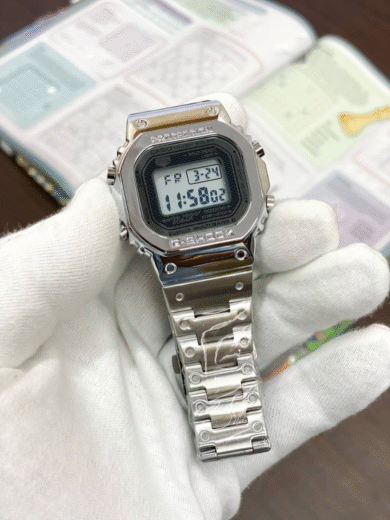 Casio G-Shock Full Metal Bluetooth Solar Watch – Silver Steel, Multi-Band 6, Tough Solar, Men’s Digital Classic - Image 2