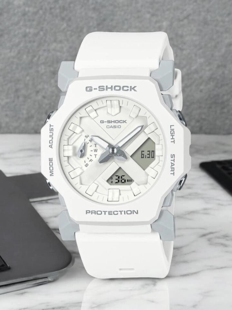 Casio G-Shock GA-2300-7A White Edition – Carbon Core Guard, Analog-Digital, Men’s Sports Trend - Image 6