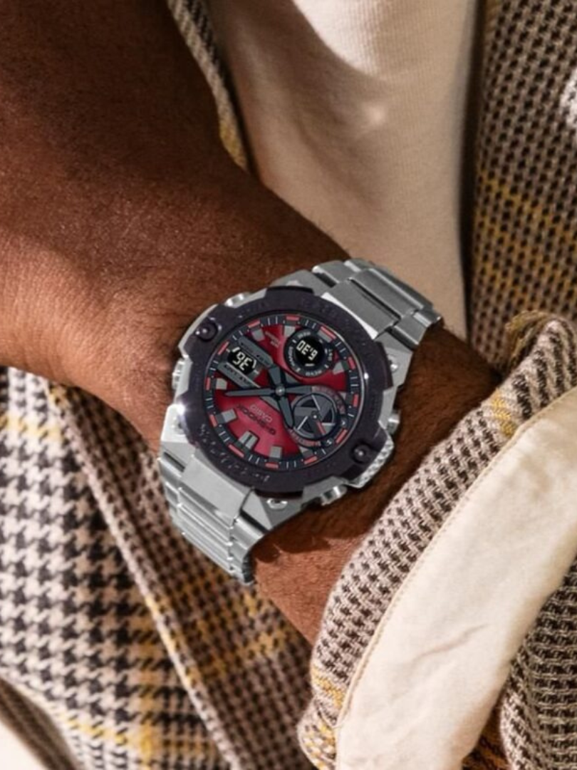 Casio G-Shock G-Steel Pink Dial Watch – Analog Digital, Steel Bracelet, Shock Resist, Men’s Sports Trend - Image 4