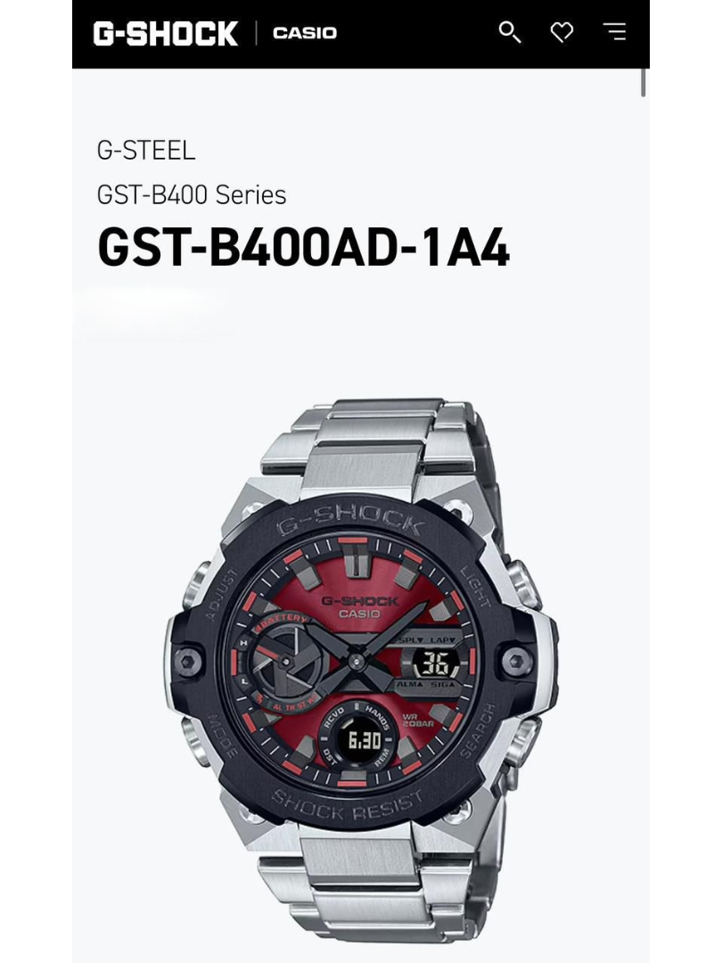 Casio G-Shock G-Steel Pink Dial Watch – Analog Digital, Steel Bracelet, Shock Resist, Men’s Sports Trend - Image 6