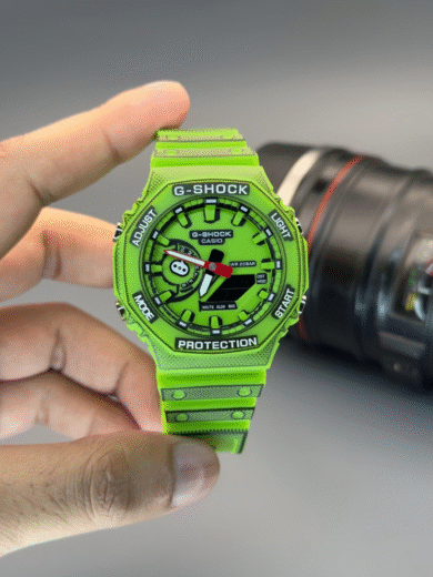 Casio G-Shock GA-2100 Neon Green Watch – Carbon Core Guard, Analog Digital, Vibrant Resin Strap, Men’s Sports Trend - Image 4