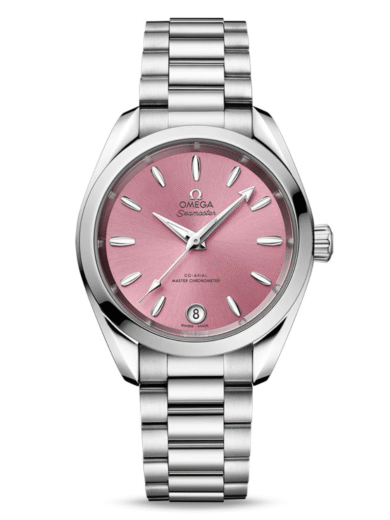 Omega Seamaster Aqua Terra Pink Dial Steel Bracelet Watch – COD Available - Image 4