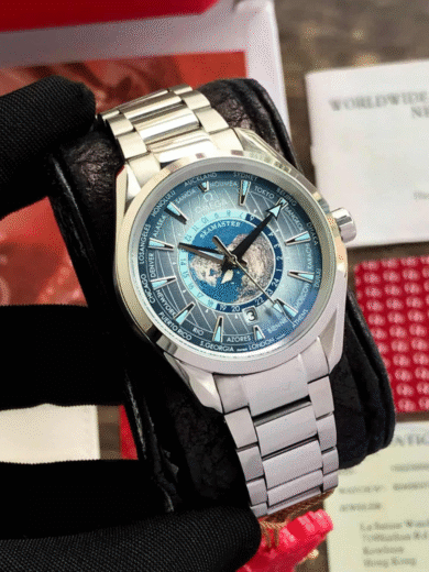 Omega Seamaster Worldtimer Blue Dial Steel Watch – COD Available - Image 3