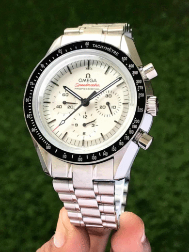 Omega Speedmaster Professional White Dial Steel Watch – COD Available - Image 4