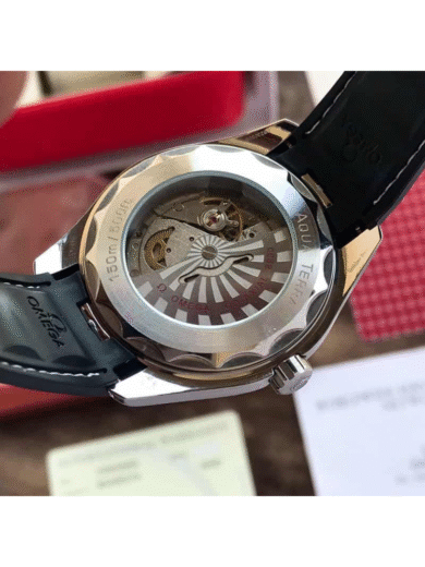Omega Seamaster Geo Blue Pattern Rubber Strap Watch – COD Available - Image 2
