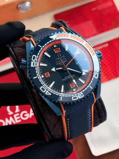 Omega Seamaster Planet Ocean Blue Orange Rubber Watch – COD Available