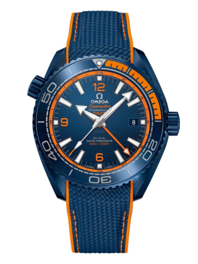 Omega Seamaster Planet Ocean Blue Orange Rubber Watch – COD Available - Image 4