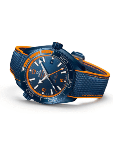 Omega Seamaster Planet Ocean Blue Orange Rubber Watch – COD Available - Image 3
