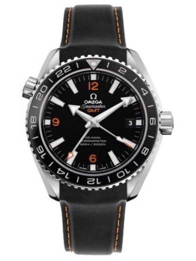 Omega Seamaster Planet Ocean GMT Black Rubber Watch – COD Available - Image 3